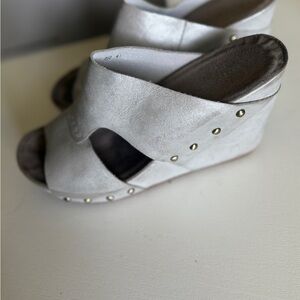 Antelope Silver Studded Mules women’s size 41/10